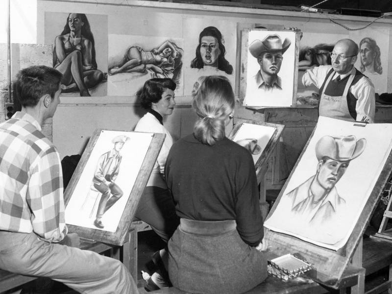 Doel Reed and students.