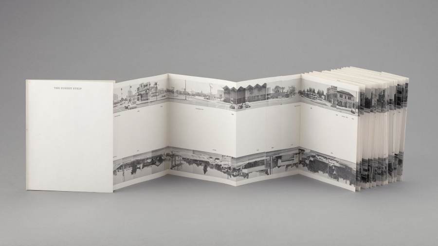 Ed Ruscha, Every Building on The Sunset Strip. 1966. MOMA Example of a long elevation in the accordion journal format.