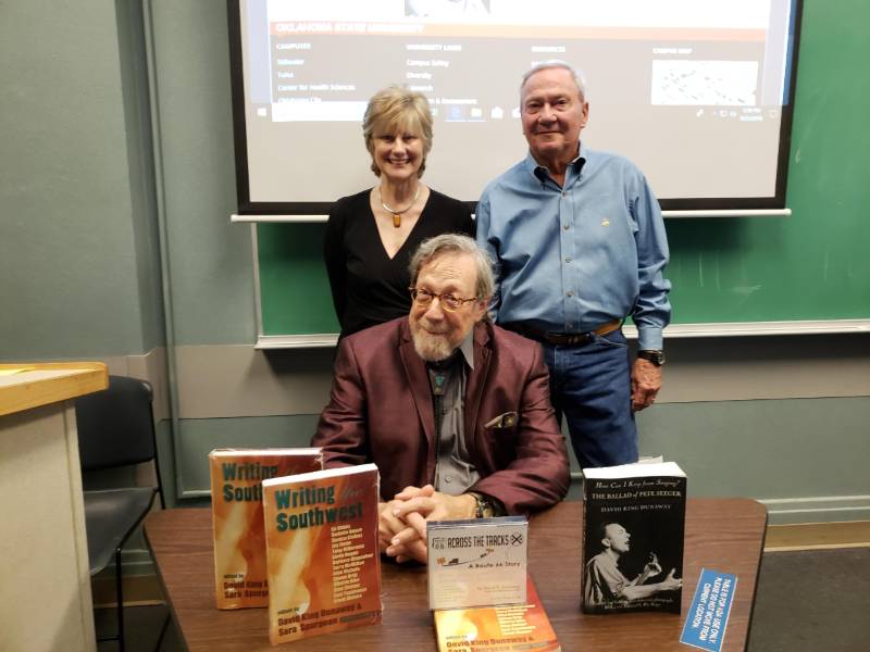 Jim and Linda Burke with David King Dunaway