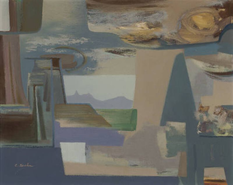 Impressions of a Landscape, Clay Spohn, Taos. 1950. Harwood Museum of Art