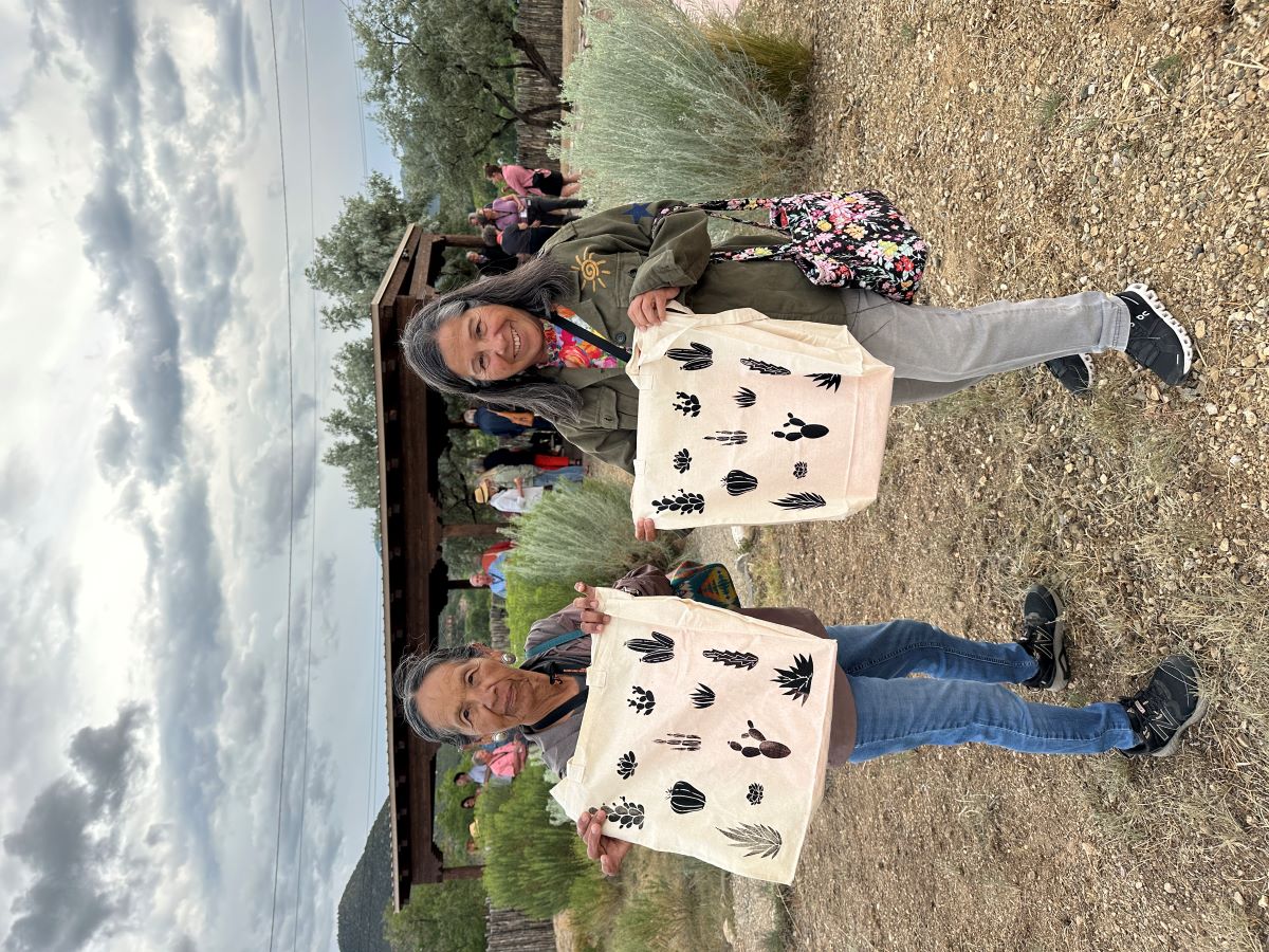 Women with gift bags